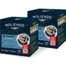 Moliendo Guatemala Antigua Pratik Filtre Kahve Avantaj Paketi 2*10 Toplam 20 Adet