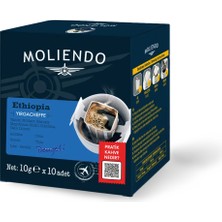 Moliendo Finest Coffee Moliendo Ethiopia Yirgacheffe Pratik Filtre Kahve 10*10 g