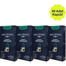 Moliendo Alüminyum Kapsül Kahve No:5 Avantaj Paketi (40 Adet Nespresso Uyumlu Alüminyum Kapsül)