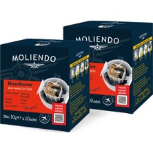 Moliendo Honduras San Marcos Shg Pratik Filtre Kahve Avantaj Paketi 2*10 Toplam 20 Adet