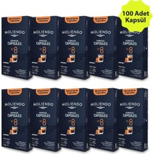 Moliendo Alüminyum Kapsül Kahve No:8 Avantaj Paketi (100 Adet Nespresso Uyumlu Alüminyum Kapsül)