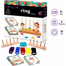 Zet Zeka Ring Ahşap Zeka ve Akıl Oyunu 3+ Yaş 2 Oyuncu