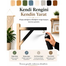 Ahşap Saksı Fener Duvar Askısı 1 Adet ( Kanca Vida ve Dübel Hediyeli )