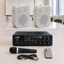 Lastvoice Soft Paket-1 Hoparlör Anfi Mikrofon Mağaza Ses Sistemi Seti