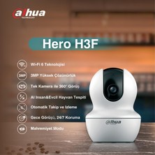 Dahua Hero H3F Akıllı Kamera 2k Gece Görüş 360 Sesli Bebek Kamerası