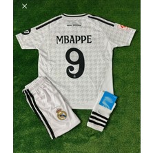 BARBITOS Realmadrid Mbappe Yeni Sezon Çocuk Forması-Beyaz 2li Set