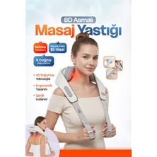 Ensiga Tekno Trust Şarjlı Yeni Nesil 8d Boyun Sırt Omuz Yoğurma Asmalı Masaj Yastığı Akupunktur Masajı