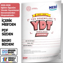 İnformal Yayınları 2026 Ösym Yks-Ydt Mebi Ogm  Türkiye Geneli 10. Deneme  Büyük Boy Renkli Baskı Ücreti