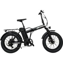 Mosso Valthera-Rr Elektrikli Katlanır Bisiklet 420H Md 20 Jant 7 Vites Mat Siyah Gümüş