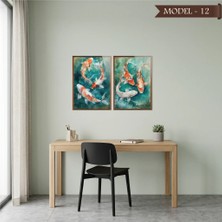 Akıllı Kağıt Cam Görünümlü Yapışkanlı Balık Tablo Hayvan (Model- 12)