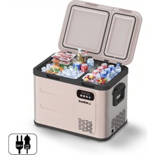 Coolist CLK50D 12/24V/220VOLT 49 Litre Çift Bölmeli Outdoor Kompresörlü Bluetooth Bağlantılı Oto Buzdolabı