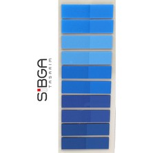 Sibga Tasarım Şeffaf Mavi Postit Post-It Post It. Kitap Ayracı Ayraç Plastik Postit Sticker Not Kağıdı 200 Yaprak