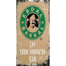 hediyeniburadabul Erdal Bakkal Retro Ahşap Poster – Özel Koleksiyon-Hbb