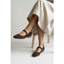 Juniper Shoes Kadın Kahve Hakiki Deri Ortopedik Tabanlı Ayakkabı – Rahat ve Şık Günlük Kullanım