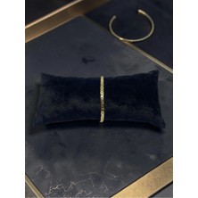 Xuping Jewelry Gosessa Kadın Altın Kaplama Yassı Ezme Zincir Bileklik - Modern Minimalist Stil