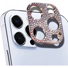 Marsilyan Ally Iphone 12 Pro Max Kamera Koruyucu Lens Diamond Taş Işlemeli