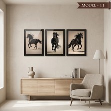 Akıllı Kağıt Cam Görünümlü Yapışkanlı At Tablo Hayvan (Model- 11)