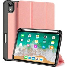 Marsilyan Dux Ducis Ipad Mini 6 (2021) Kılıf Kalem Bölmeli Standlı Domo Series