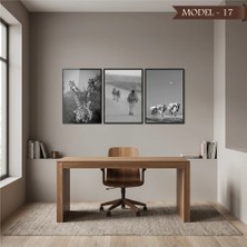 Akıllı Kağıt Cam Görünümlü Yapışkanlı Tablo Hayvan (Model- 17)