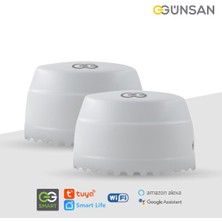 Gunsan Günsan 2'li Akıllı Wifi Su Kaçağı Dedektörü (Zemin) Tuya & Smart Life Uyumlu (2 Adet)