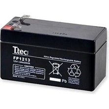 12 Volt 1.3 Amper Ttec Akü