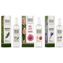 Masala Hidrolat Seti %100 Doğal Yağlı Saf Gül Suyu - Biberiye Suyu - Lavanta Suyu 3 x 125 ml