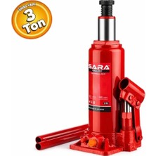 Sara S782 3 Ton Araç Kaldırma Kaldıraç Kollu Şişe Kriko 3 Ton
