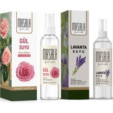 Masala Hidrolat Seti %100 Doğal Yağlı Saf Gül Suyu - Lavanta Suyu 2 x 125 ml