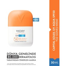 Vichy Capital Soleil Uv Aqua SPF50 Yüz Güneş Kremi 50ML