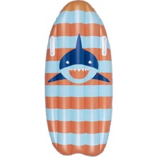 Swim Essentials Tropic Shark Surfboard Tutacaklı Şişme Deniz ve Havuz Yatağı 120 cm