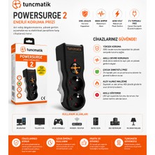 Tuncmatik Tunçmatik Powersurge 2'li Akım Korumalı Priz Beyaz