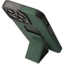 Mrs-  iPhone 14 Pro Kılıf Mega Standlı Silikon - Yeşil -548484