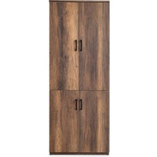 Mobilyacın 190 cm 4 Kapaklı Çok Amaçlı Dolap - Dosya Dolabı