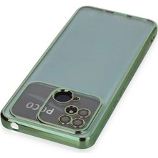 Mrs-  Xiaomi Redmi 10C Kılıf  Lensli Silikon - Yeşil -548484