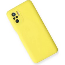 Mrs-  Xiaomi Redmi Note 10 Kılıf Nano Içi Kadife Silikon - Sarı -548484