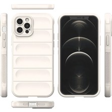 Mrs-  iPhone 12 Pro Kılıf Optimum Silikon - Krem -548484