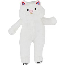 Mrs- 4806 Peluş Uzun Kedi 55 cm Beyaz -My Friend Toys -548484