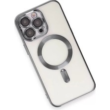 Mrs-  iPhone 15 Pro Kılıf Kross Magneticsafe Kapak - Titan Gri -548484