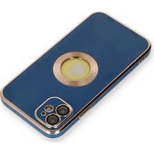 Mrs-  iPhone 12 Kılıf Store Silikon - Mavi -548484