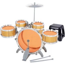 Mrs- 1080080 Eccho, Davul Set - Jazz Drum / 5 Adet Davul, Zil ve Tabure / +3 Yaş -548484