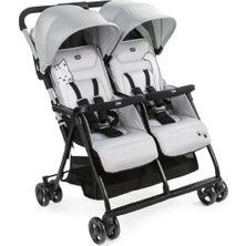Mrs- Ohlala Twin Ikiz Bebek Arabası Silver -548484