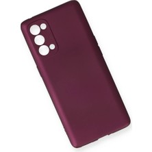 Mrs-  Oppo Reno 5 Pro Kılıf First Silikon - Mürdüm -548484