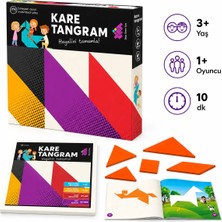 Zet Zeka KARE TANGRAM Zeka Oyunu (7 Parça 36 Farklı Şekil) 3+ Yaş 1+ Oyuncu