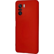 Mrs-  Xiaomi Poco F3 Kılıf Nano Içi Kadife Silikon - Kırmızı -548484