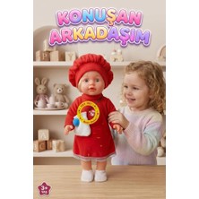Farbu Oyuncak 50CM Türkçe Konuşan Oyuncak Ezgi Bebek Kafası Kolları ve Bacakları Et Bebek Gövdesi Sert Plastik