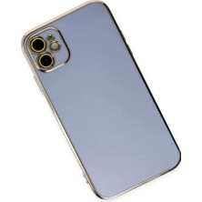 Mrs-  iPhone 12 Kılıf Volet Silikon - Mavi -548484