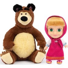 Mrs- Masha ile Koca Ayı 20 cm Peluş 12 cm Bebek MHA21000 -548484