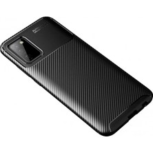 Mrs-  Samsung Galaxy A02S Kılıf Auto Focus Karbon Kapak - Siyah -548484