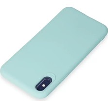 Mrs-  iPhone x Kılıf First Silikon - Turkuaz -548484