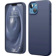 Mrs-  iPhone 14 Kılıf First Silikon - Lacivert -548484